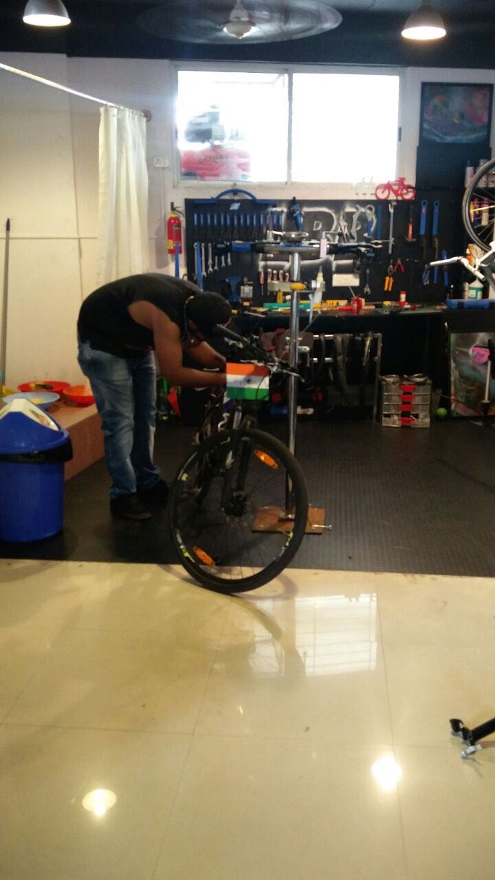 Cycle at the parlour getting a makeover- Sunita wasn't so lucky