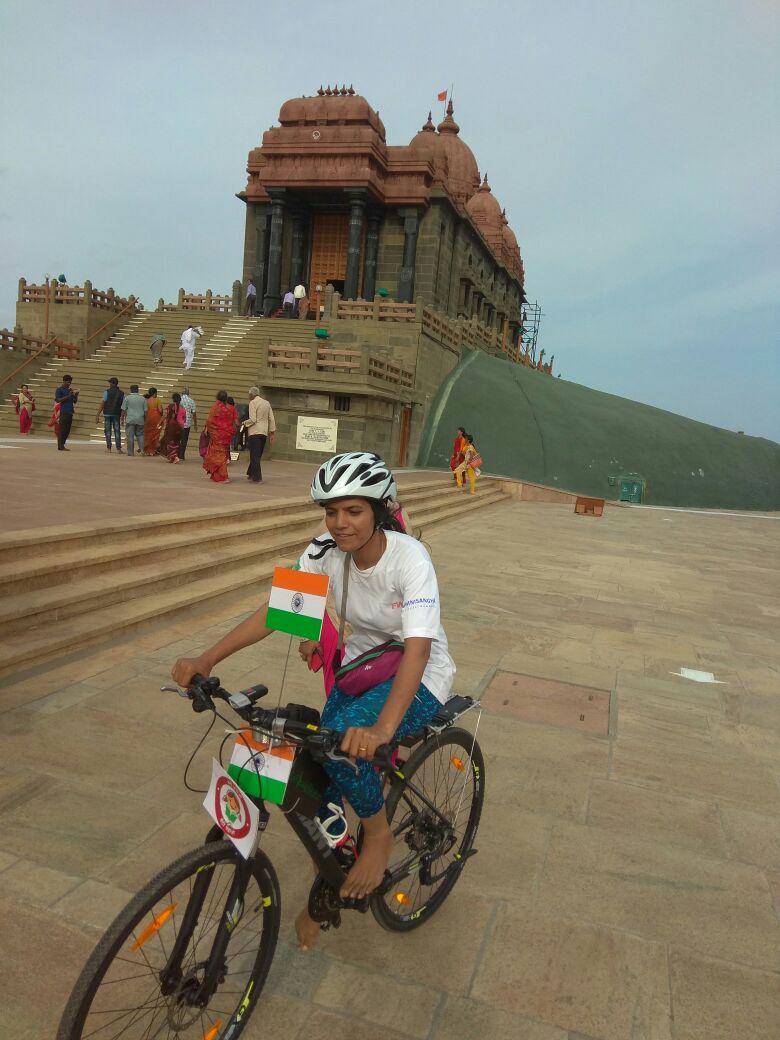 Parikrama of the Vivekananda rock memorial before flag off
