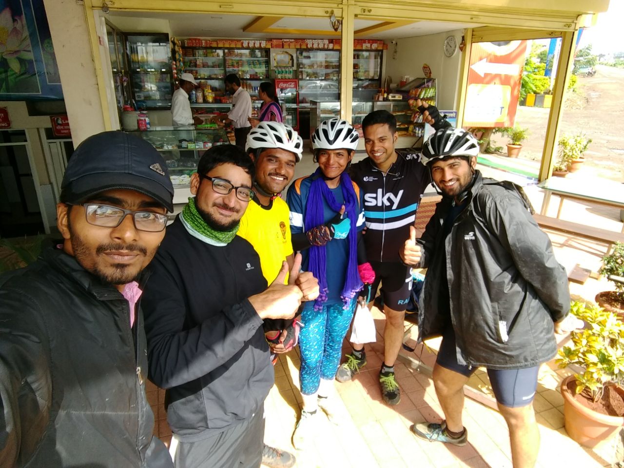 Sunday morning ride - cyclist group