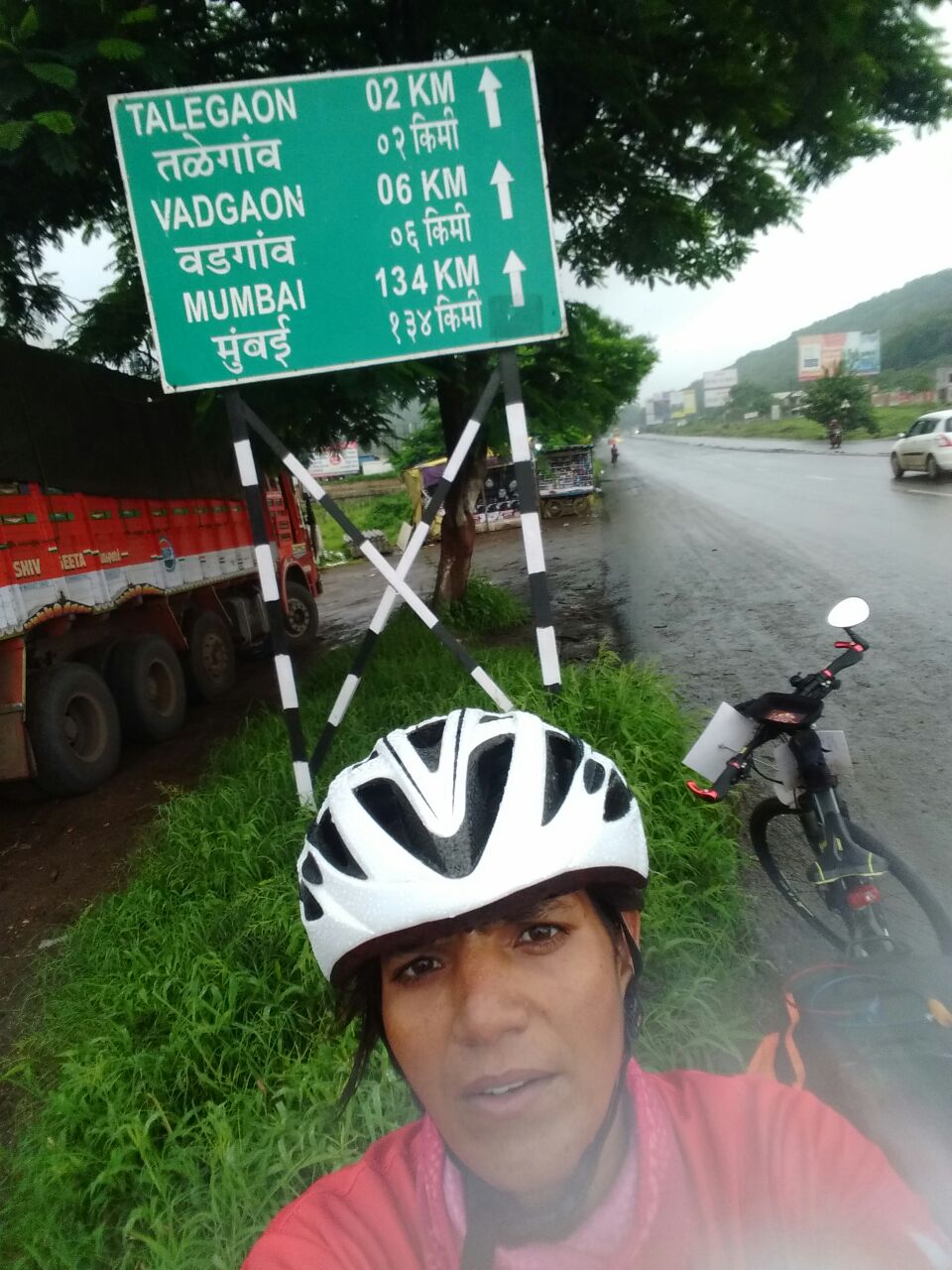 Wet and slippery Pune Mumbai Highway - Sunita Singh Choken